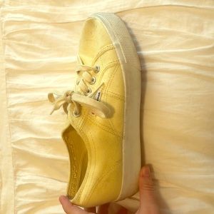 Superga Yellow Platform Sneakers